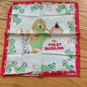 Vintage Golden Book The Fuzzy Duckling hankie